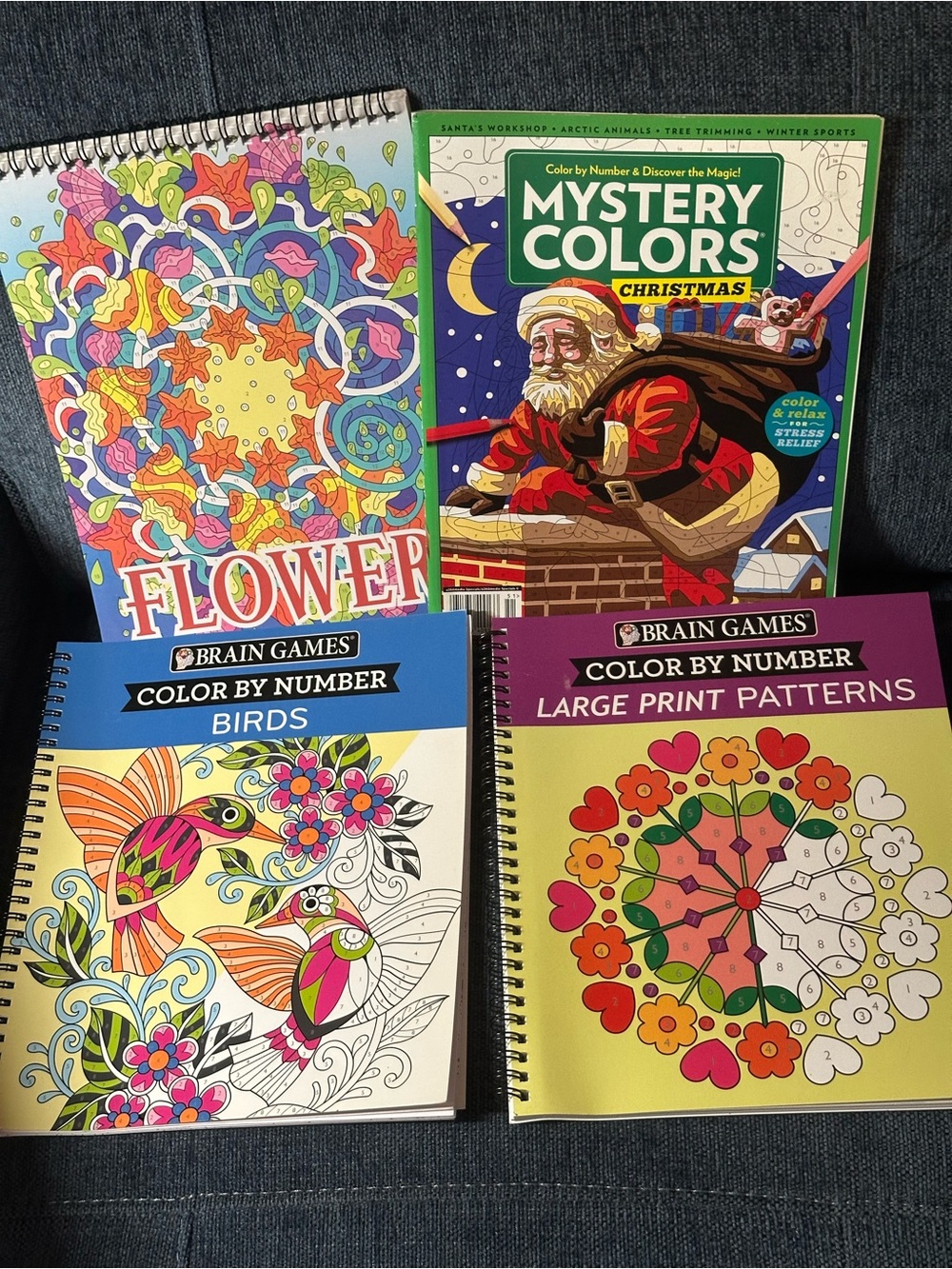 Color By Number Adult Coloring Book Set of 4 PRICE IS FIRM